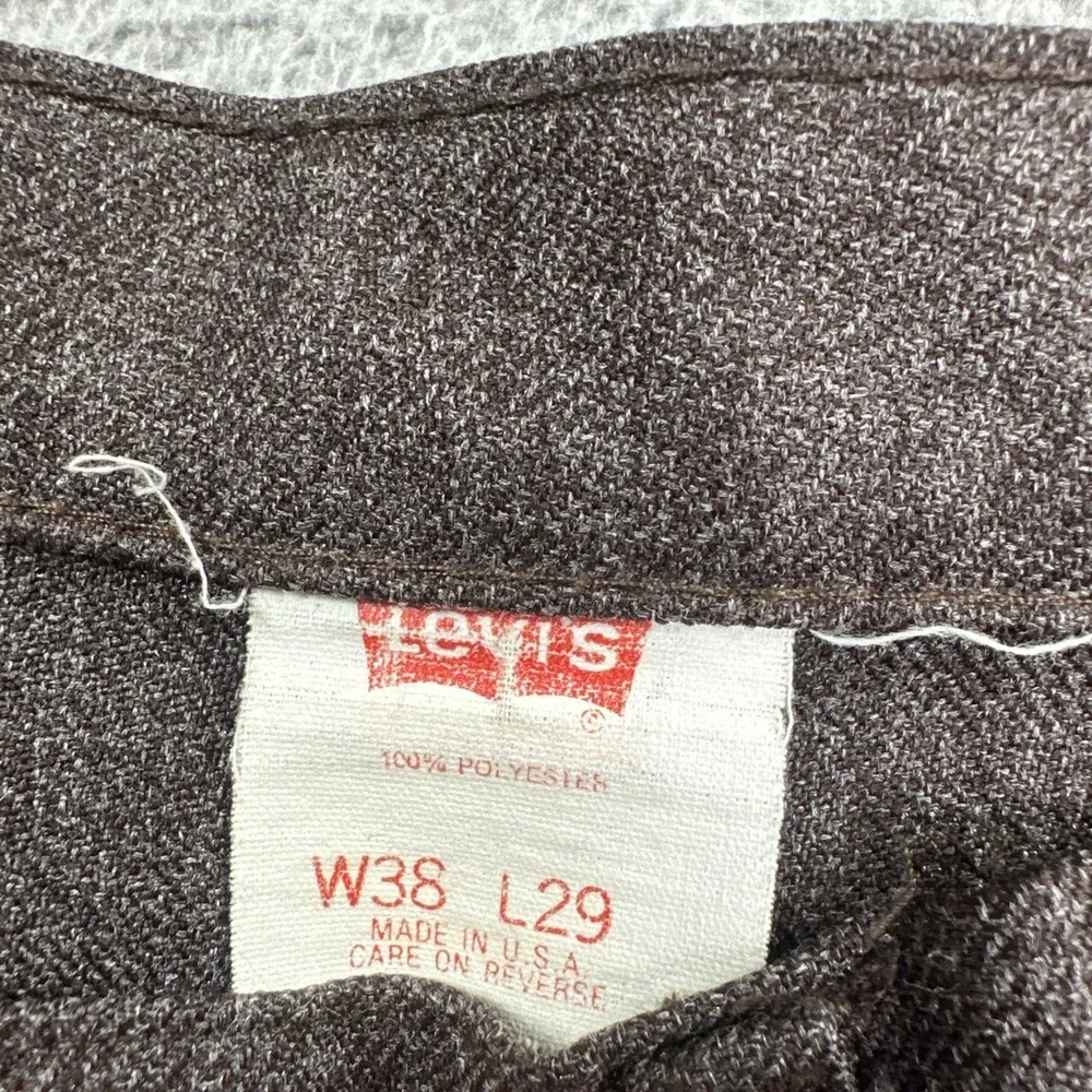 VTG 90s Levis 517 Boot Cut Rancher Pants 38x25* Gray Tex Twill Polyester USA